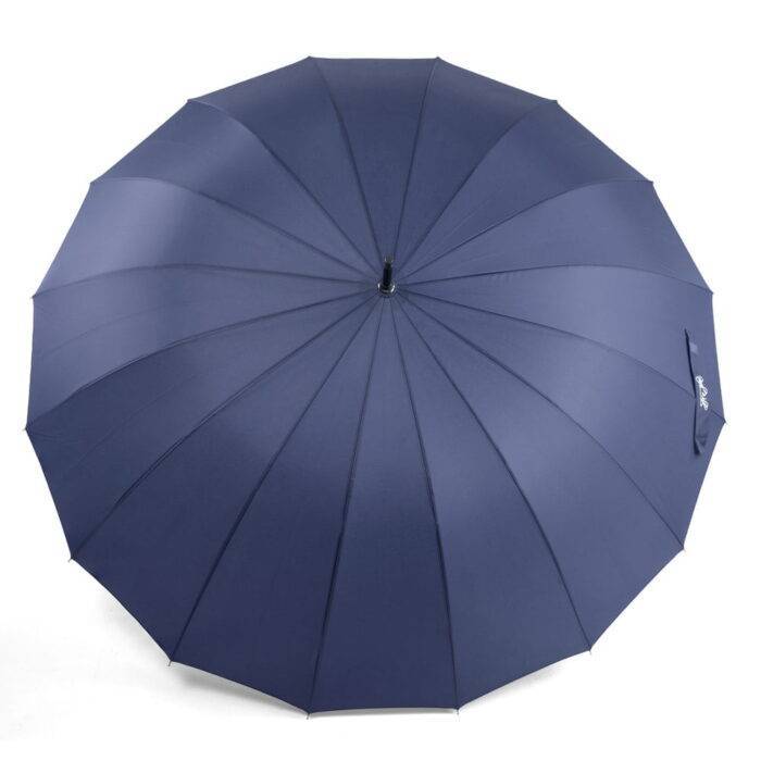 Large windproof umbrella - strong luxurious umbrella blue 4