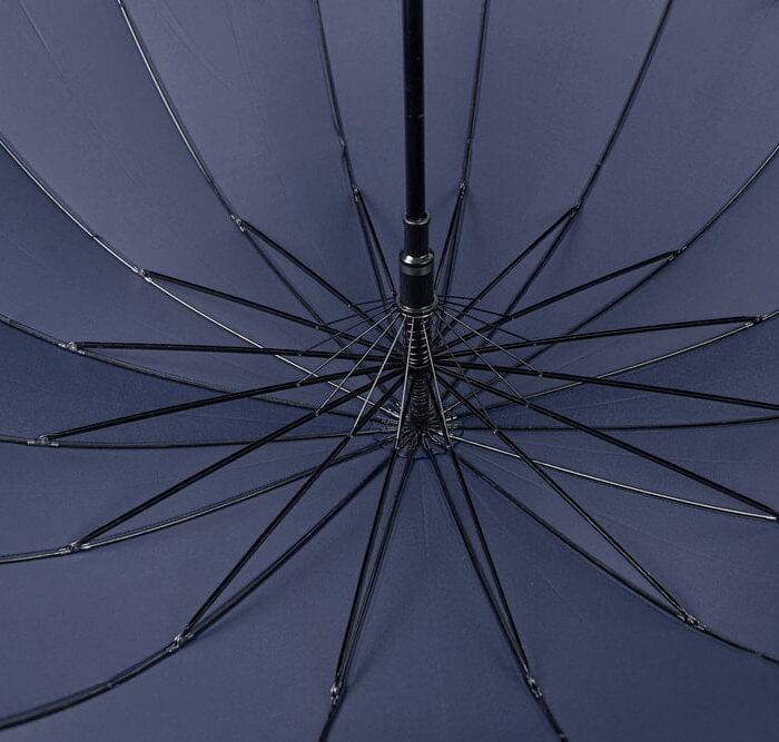 Large windproof umbrella - strong luxurious umbrella blue 7