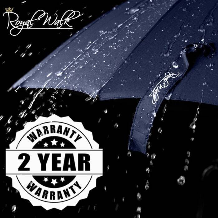 Large windproof umbrella water repellency fast drying fabric blue