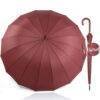 Large windproof umbrella - strong luxurious umbrella dark red 1