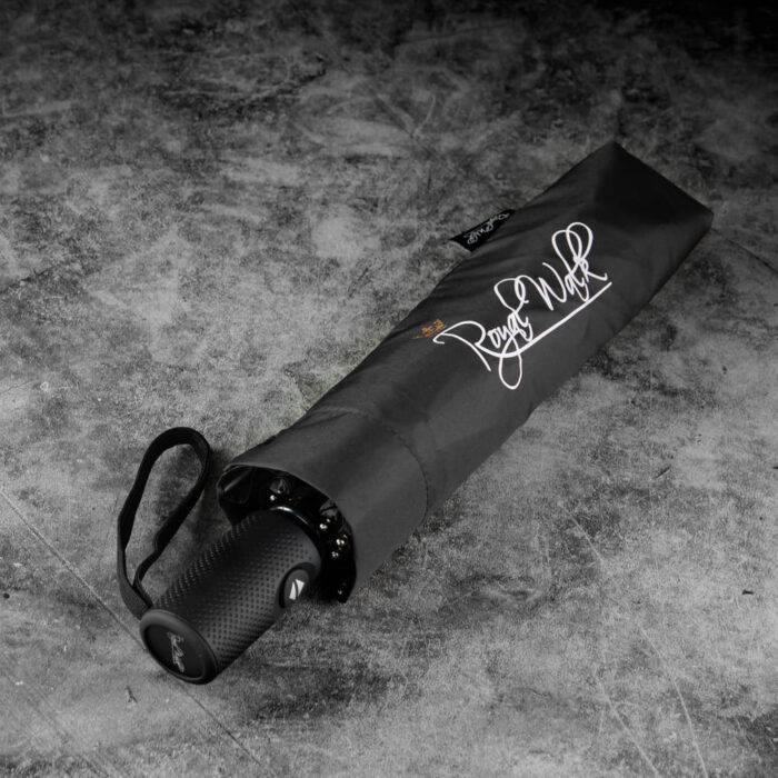Folding windproof umbrella automatic and compact black 4