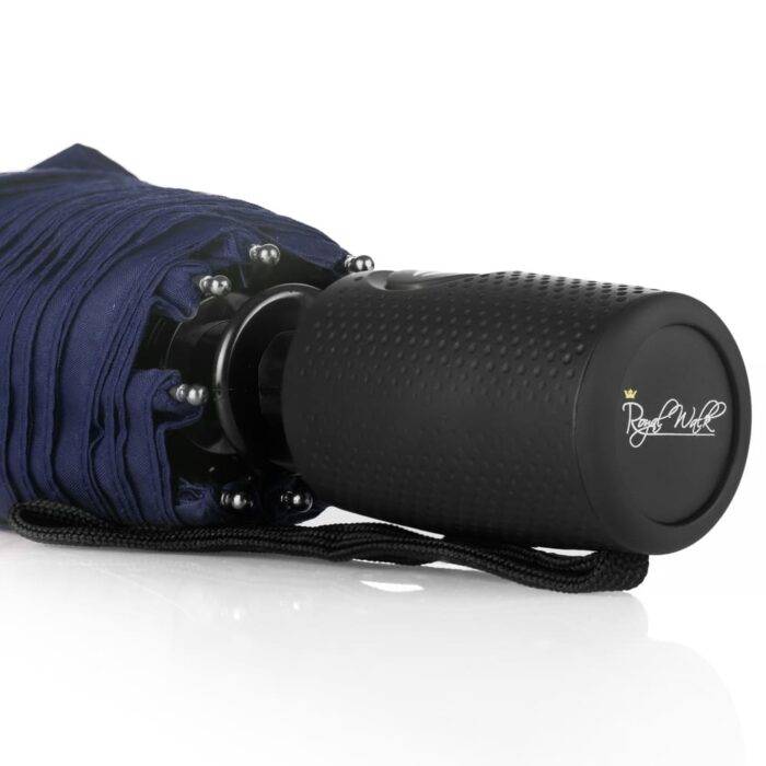 windproof folding umbrella automatic and compact navy blue 9