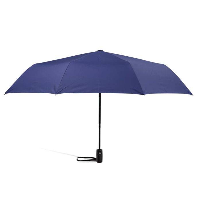windproof folding umbrella automatic and compact navy blue 5