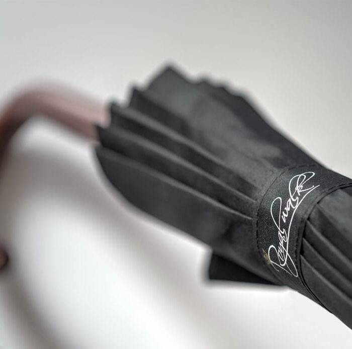 Large windproof umbrella - luxurious umbrella with wood handle