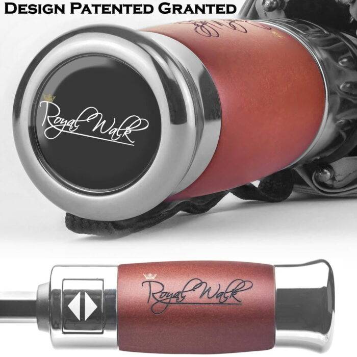 automatic folding windproof umbrella for rain - real wood handle and double canopy 6