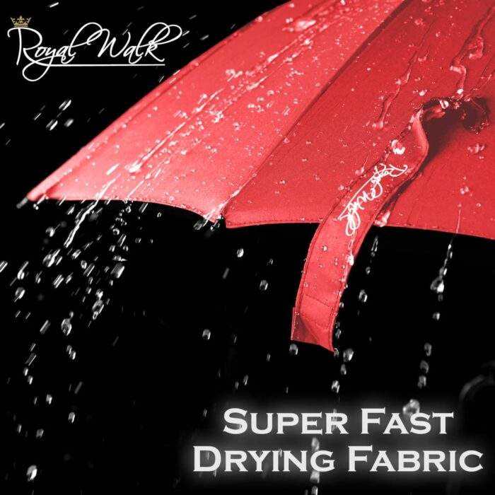 Large windproof umbrella water repellency fast drying fabric red 7