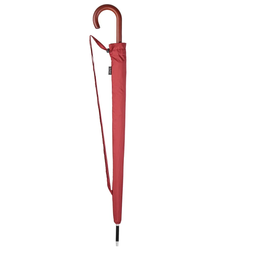 Large stick umbrella - strong luxurious umbrella red 54