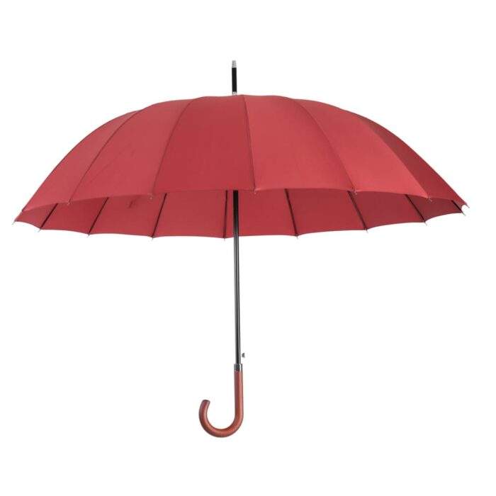 Large windproof umbrella - strong luxurious umbrella red 56
