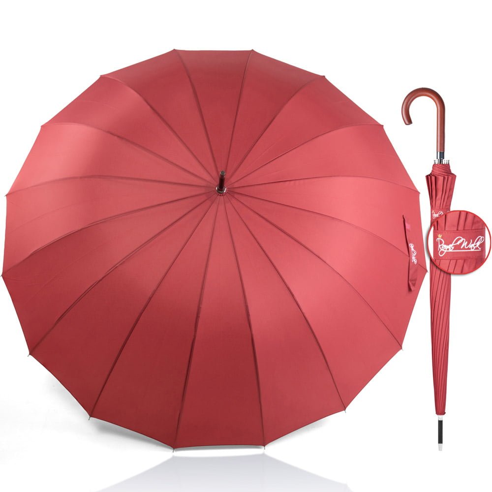 Double Taille Grand Parapluie Parapluies Couple Deux Personne Parapluie  Nouveauté Coupe-Vent Extra Large 16 Côtes Parasol rouge - Cdiscount  Bagagerie - Maroquinerie