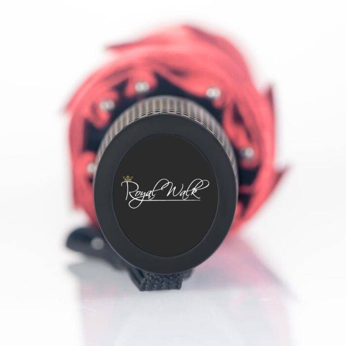 Folding compact travel umbrella for rain automatic red 13