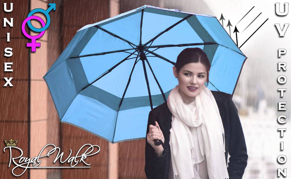 large folding travel umbrella for rain with uv protection slate blue large folding travel umbrella for rain with uv protection slate blue