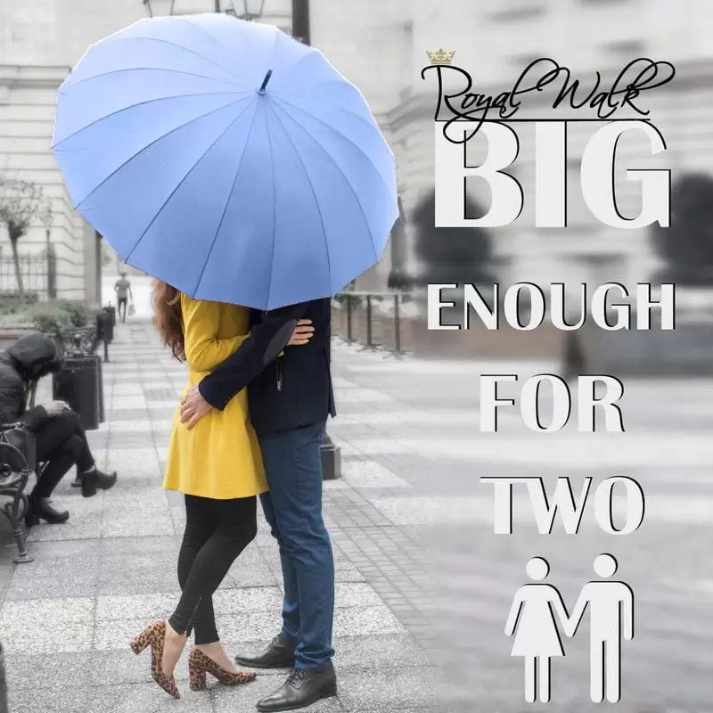 Classic large umbrella - big enough for 2 person - light blue Classic large umbrella - big enough for 2 person - light blue