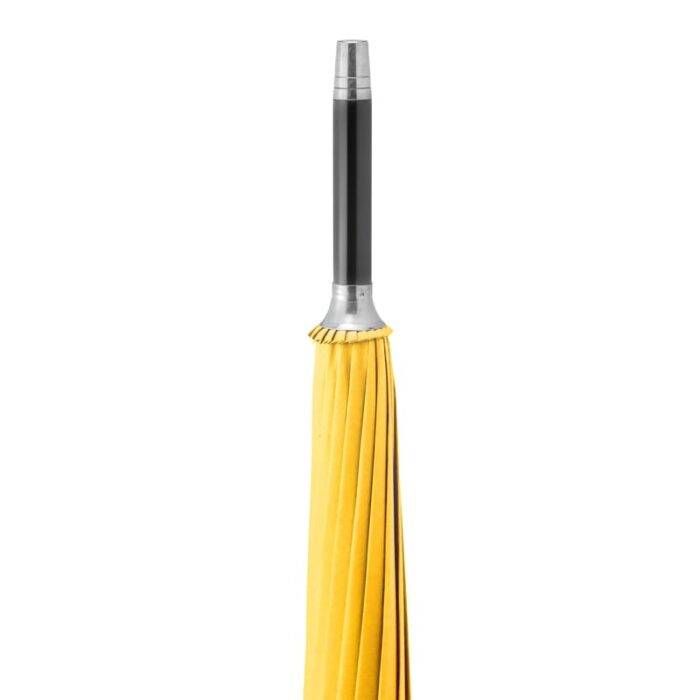Large Umbrella for Rain, Walking Stick with Real Wood Handle, Automatic Open, 16 Ribs, 54 Inch Arc, 120cm Diameter - Yellow 41 Large Umbrella for Rain Luxury strong big umbrella - Yellow 2