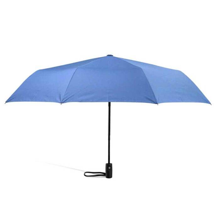 windproof folding umbrella automatic and strong light blue 4