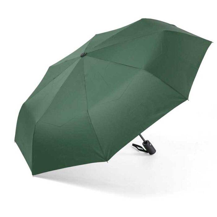 windproof folding umbrella travel automatic and strong dark green 3