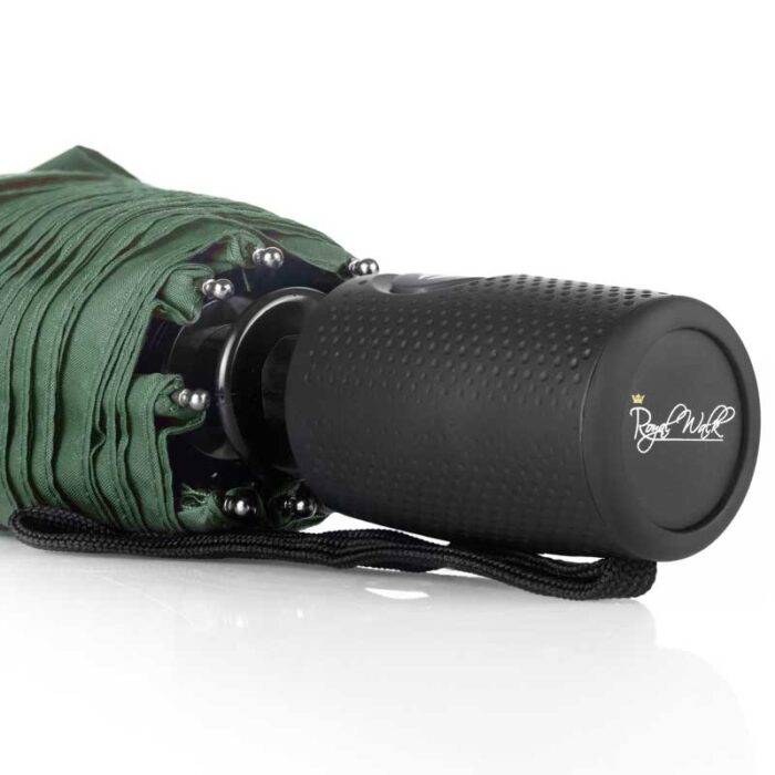 folding compact umbrella automatic and travel dark green 9