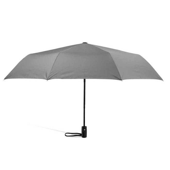 Compact Folding Umbrella for Rain Automatic Open & Close, Compact Design for Travel and Fast Drying Fabric 40 inch (102 cm) diameter - Grey 34 windproof folding umbrella automatic and strong grey 4