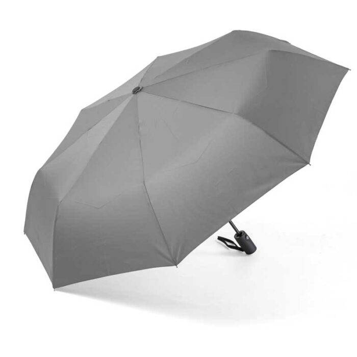 Compact Folding Umbrella for Rain Automatic Open & Close, Compact Design for Travel and Fast Drying Fabric 40 inch (102 cm) diameter - Grey 33 windproof folding umbrella automatic and strong grey 3