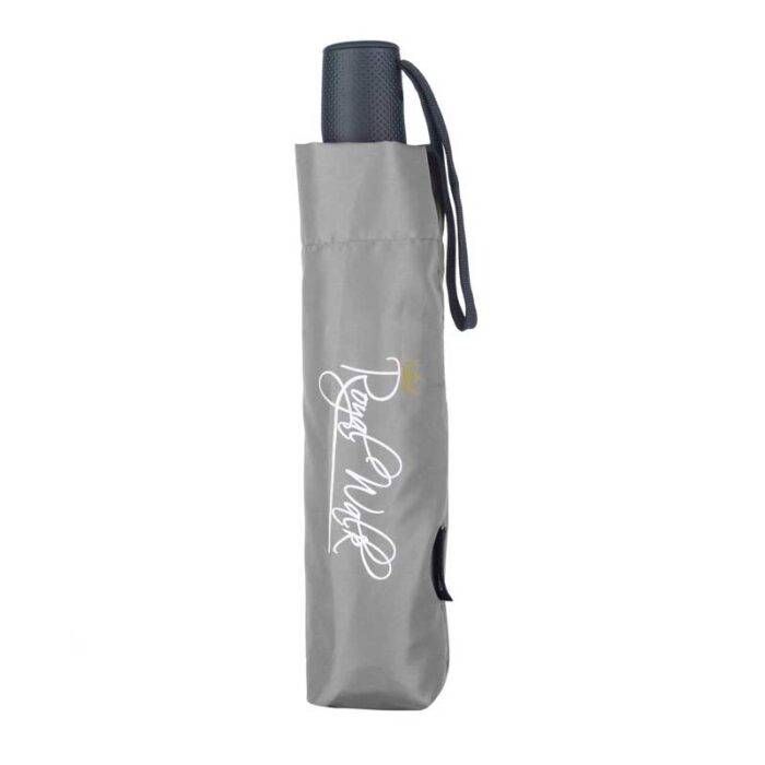 Compact Folding Umbrella for Rain Automatic Open & Close, Compact Design for Travel and Fast Drying Fabric 40 inch (102 cm) diameter - Grey 32 windproof folding compact umbrella automatic and travel grey 9
