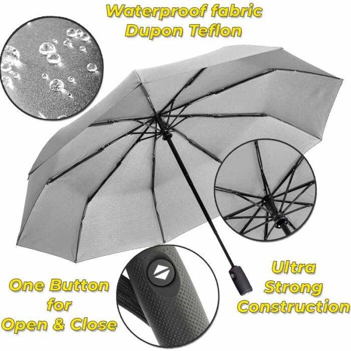 Automatik Taschenschirm Regenschirm Markenqualität Rain Lord