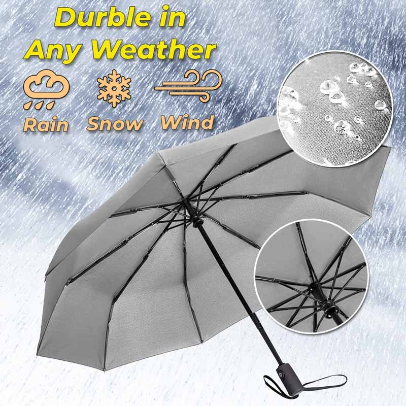 TechRise Parapluie Pliant Automatique, Parapluie Homme Parapluie de voyage  résistant à la pluie de résistance compacte de haute qualité pour les hommes  et les femmes poignée non glissante : : Mode