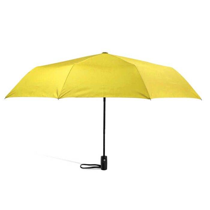 Compact Folding Umbrella for Rain Automatic Open & Close, Compact Design for Travel and Fast Drying Fabric 40 inch (102 cm) diameter - Yellow 36 windproof folding umbrella automatic and strong yellow 3