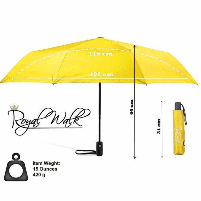 Compact Folding Umbrella for Rain Automatic Open & Close, Compact Design for Travel and Fast Drying Fabric 40 inch (102 cm) diameter - Yellow 32 windproof folding umbrella automatic and strong yellow 7