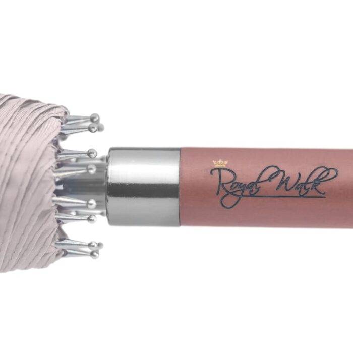 Large Umbrella for Rain Luxury big windproof with Real Wood Handle Automatic Open - beige 1