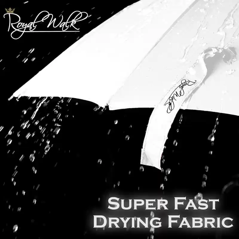 Large Umbrella for Rain, Walking Stick with Real Wood Handle, Automatic Open, 16 Ribs, 54 Inch Arc, 120cm Diameter - White 11 Large Umbrella for Rain Luxury windproof big umbrella with Real Wood Handle- white 4