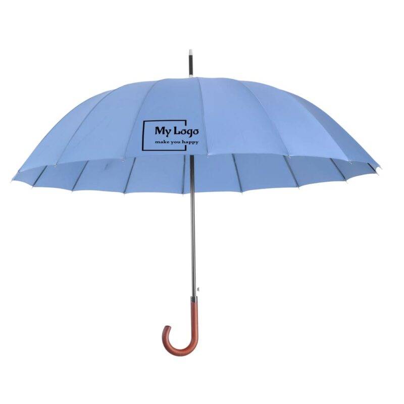 windproof large umbrella for rain royal walk big custom branded umbrella personalized business logo 24