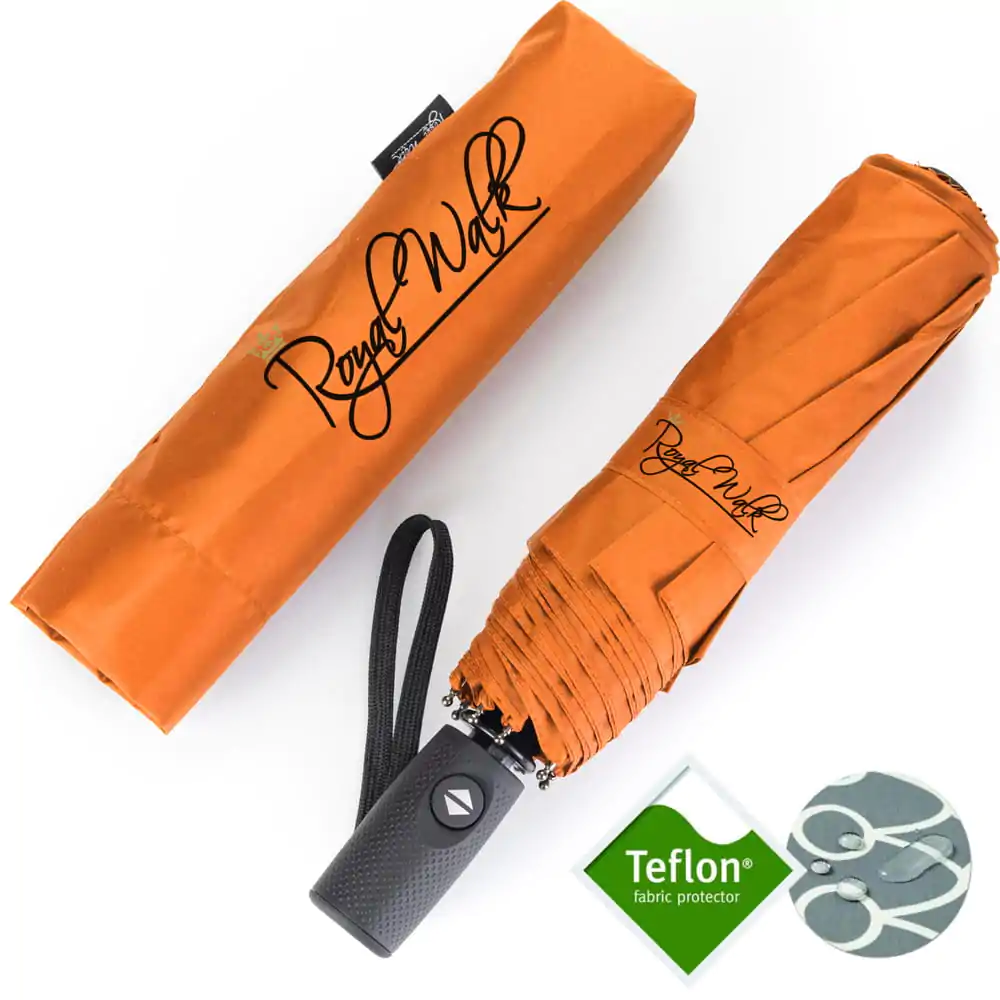 Folding and compact umbrella for travel - Orange Folding and compact umbrella for travel - Orange