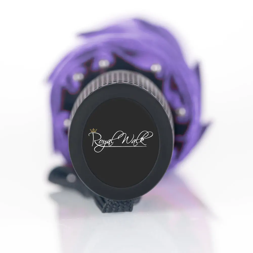 Umbrelă pliabilă compactă pentru ploaie, rezistentă la vânt, cu deschidere și închidere automată (102 cm) diametru - Purple 11