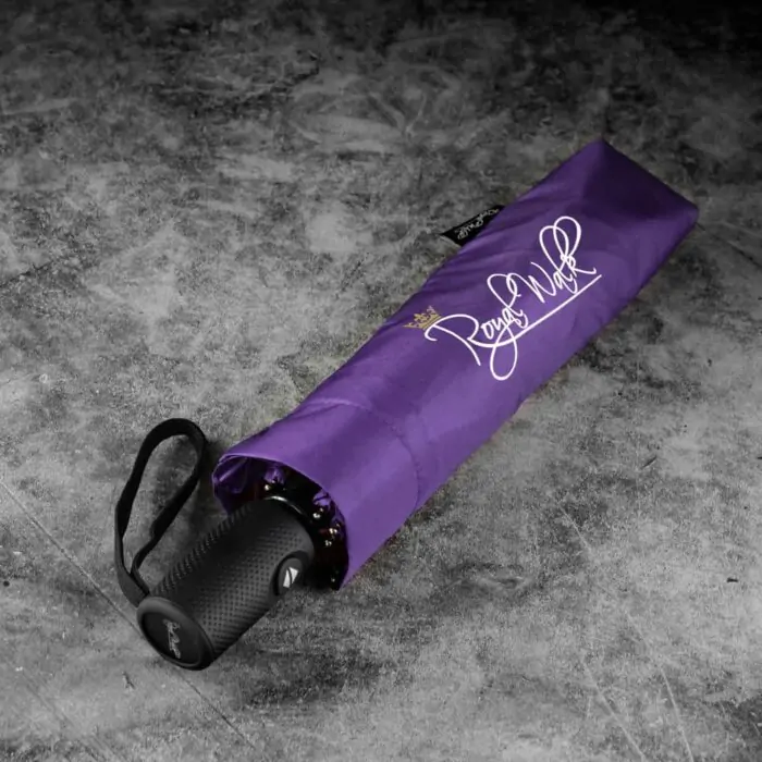 Umbrelă pliabilă compactă pentru ploaie, rezistentă la vânt, cu deschidere și închidere automată (102 cm) diametru - Purple 20