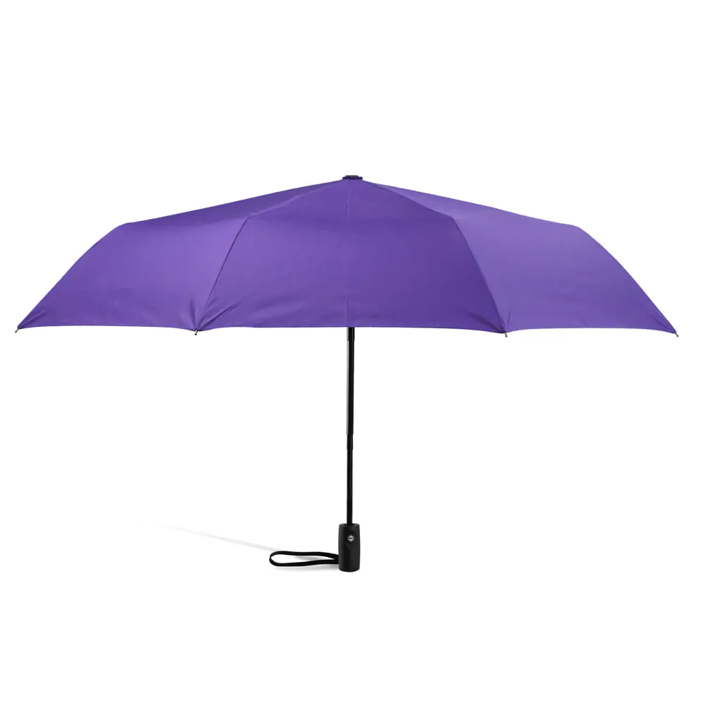 Umbrelă pliabilă compactă pentru ploaie, rezistentă la vânt, cu deschidere și închidere automată (102 cm) diametru - Purple 22