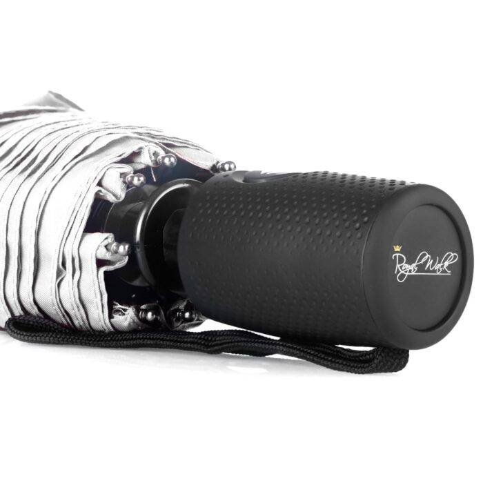 Compact Folding Umbrella for Rain Windproof Automatic Open Close (102 cm) diameter - White 22