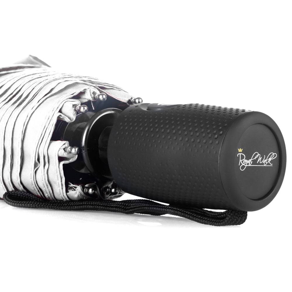 Folding umbrella with comfortable gripped handle - White Folding umbrella with comfortable gripped handle - White