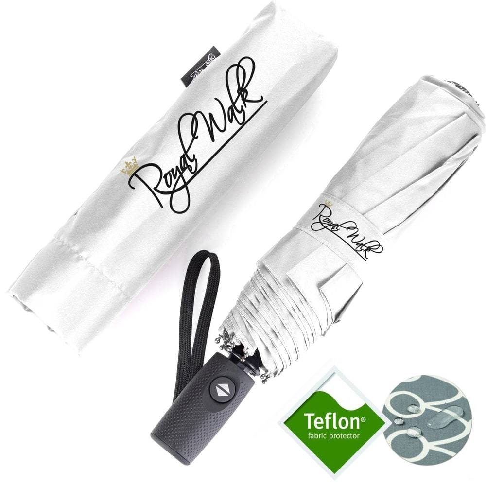 Folding and compact umbrella for travel - White Folding and compact umbrella for travel - White